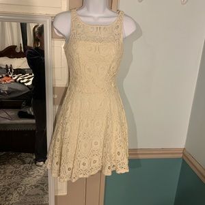 Cream lace dress